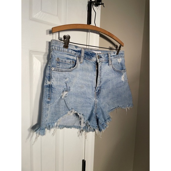 Daze Denim Shorts Troublemaker Distressed Size 29 Organic Cotton - Picture 2 of 6